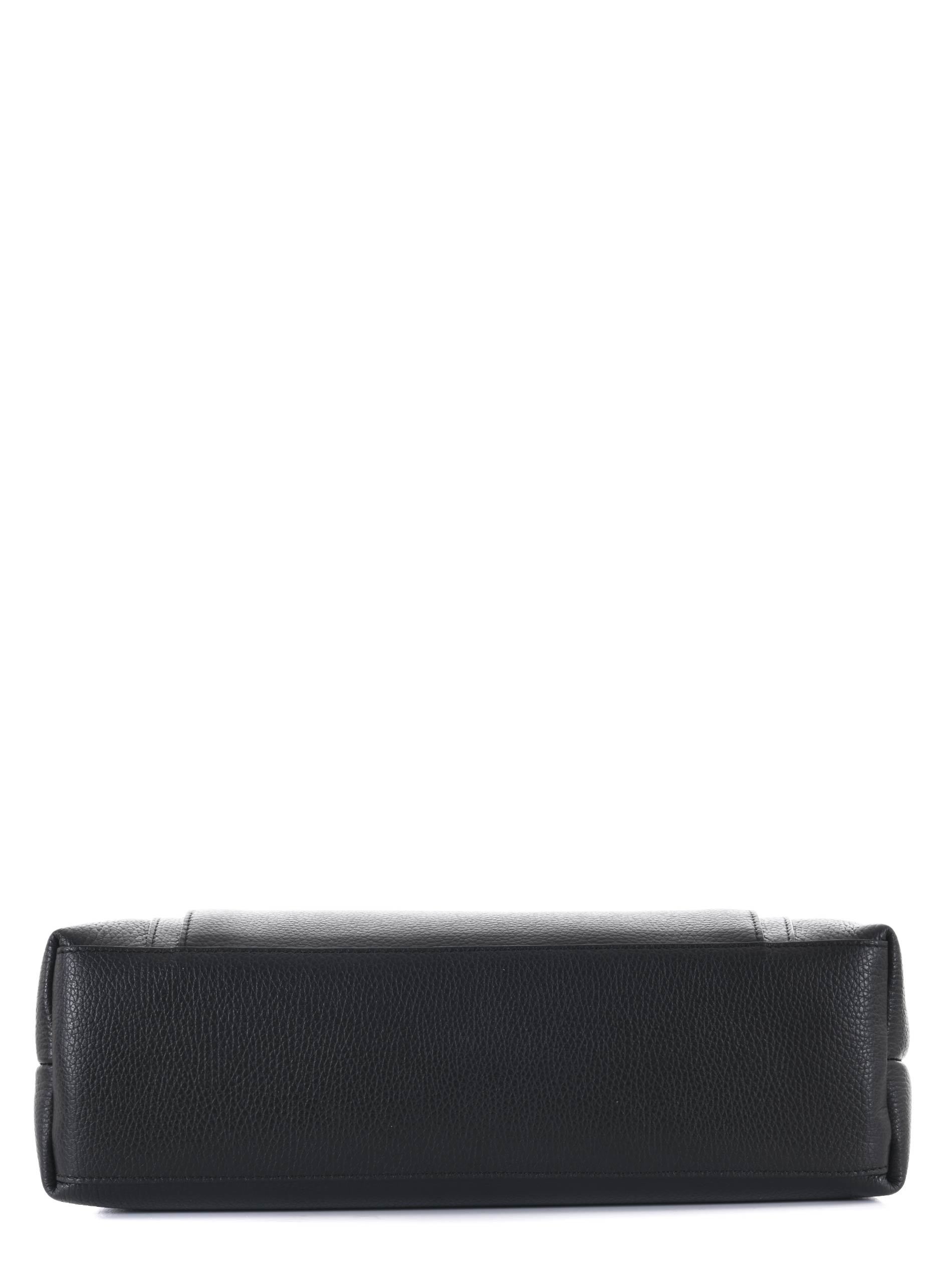 Orciani Front Detail Shoulder Bag In Black
