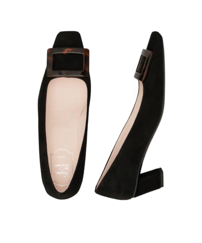 Roger Vivier Belle Vivier Trompette Pumps 45 In Black