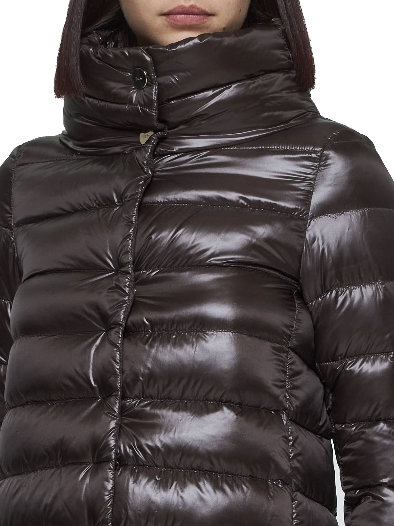Herno Amelia Quilted Nylon Down Jacket In Black