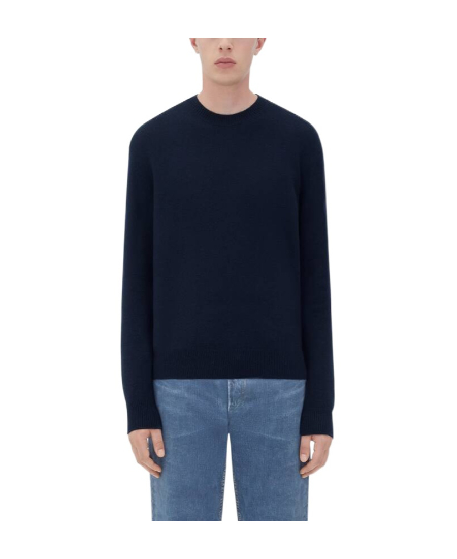 Bottega Veneta Crew-neck Cashmere Jumper In Black