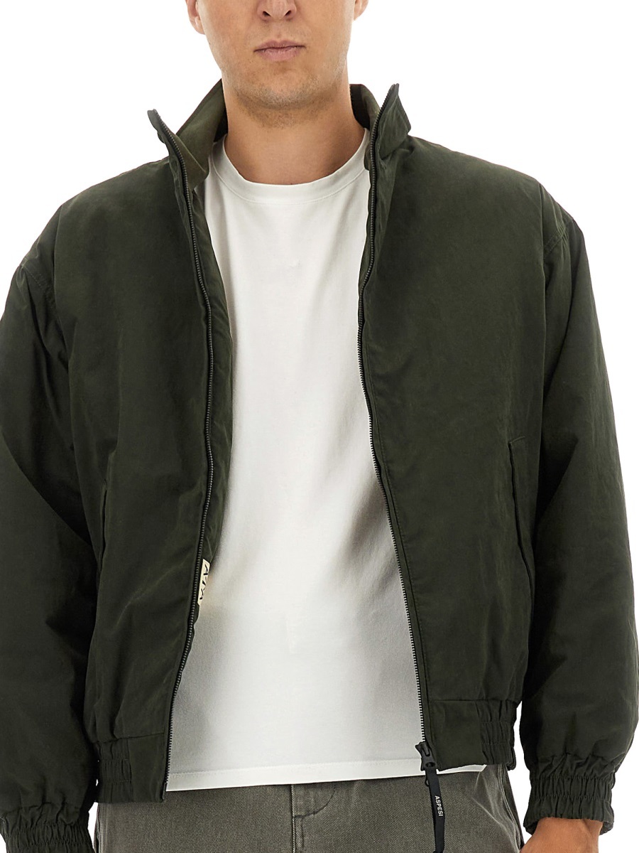 Aspesi Long-sleeved Casual Jacket In Green