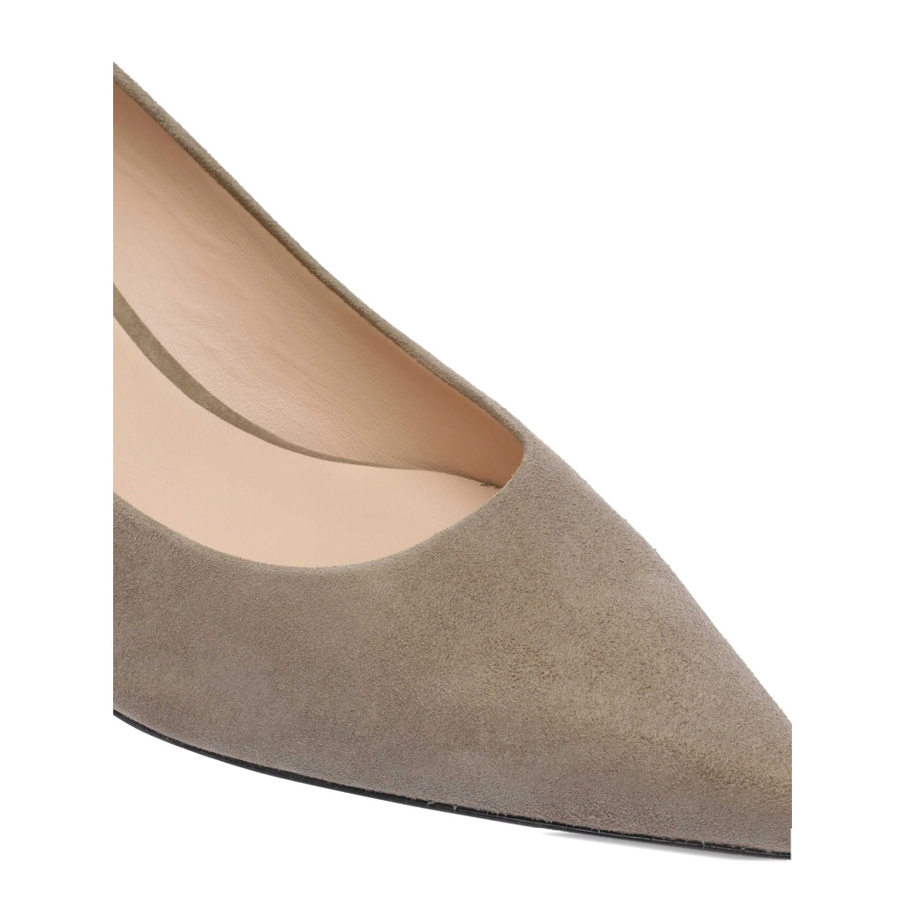 Stuart Weitzman Pointed Toe Suede Finish Pumps