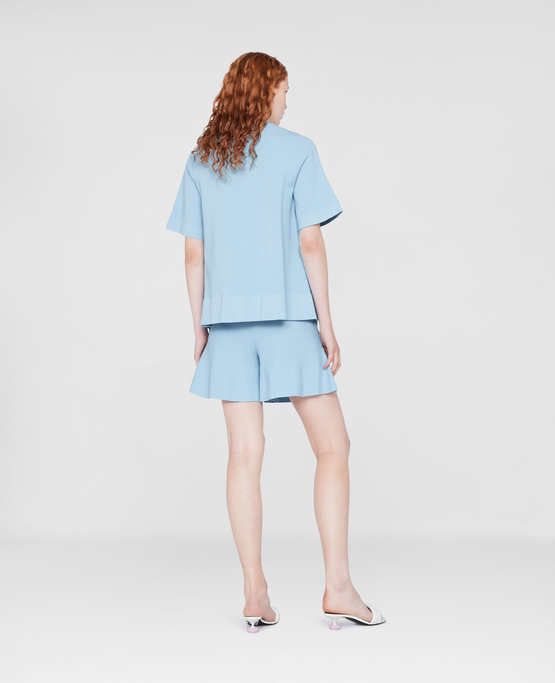 Shop Stella Mccartney Short-sleeve Jersey T-shirt In Blue