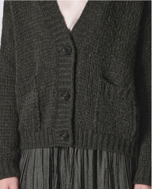 Roberto Collina Button Long-sleeved Sweater In Animal Print