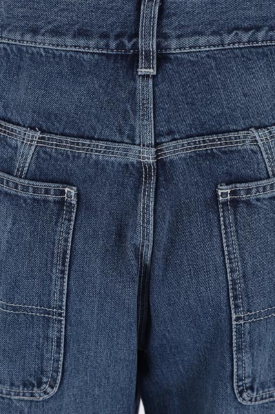Alexander Mcqueen Wide-leg Panelled Jeans In Blue