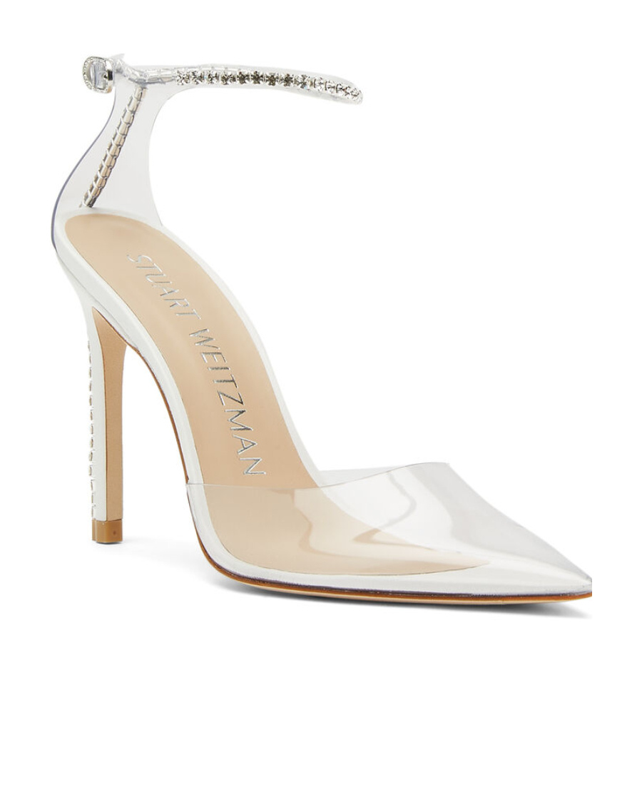 Stuart Weitzman Stuart Glam 115mm Pumps In White