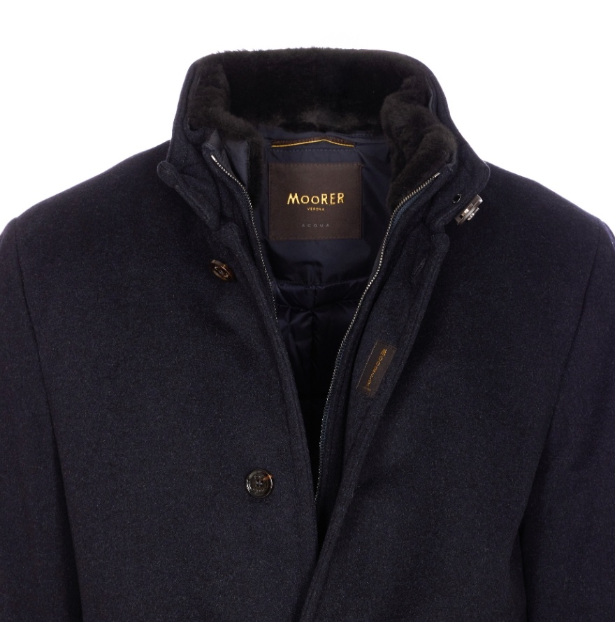 Moorer Long-sleeved Padded Jacket In Black