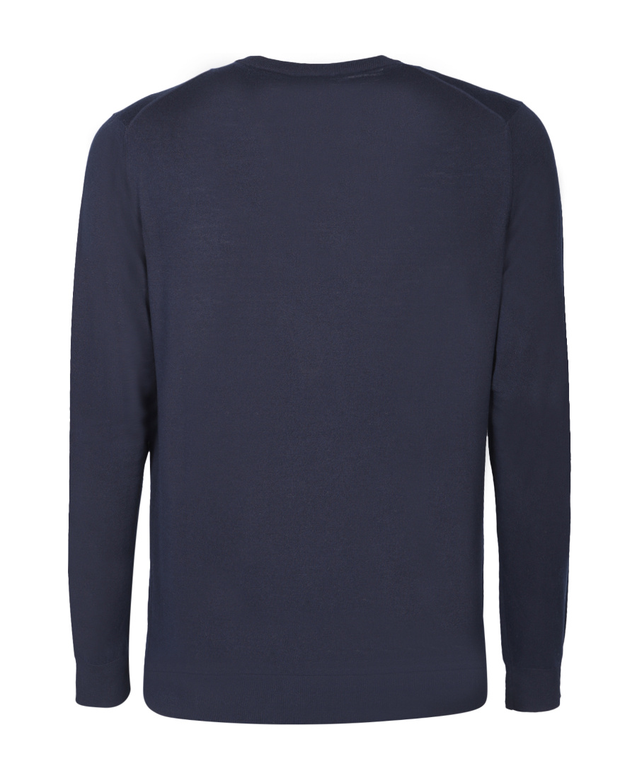 Colombo Long-sleeved Knitted Pullover In Black