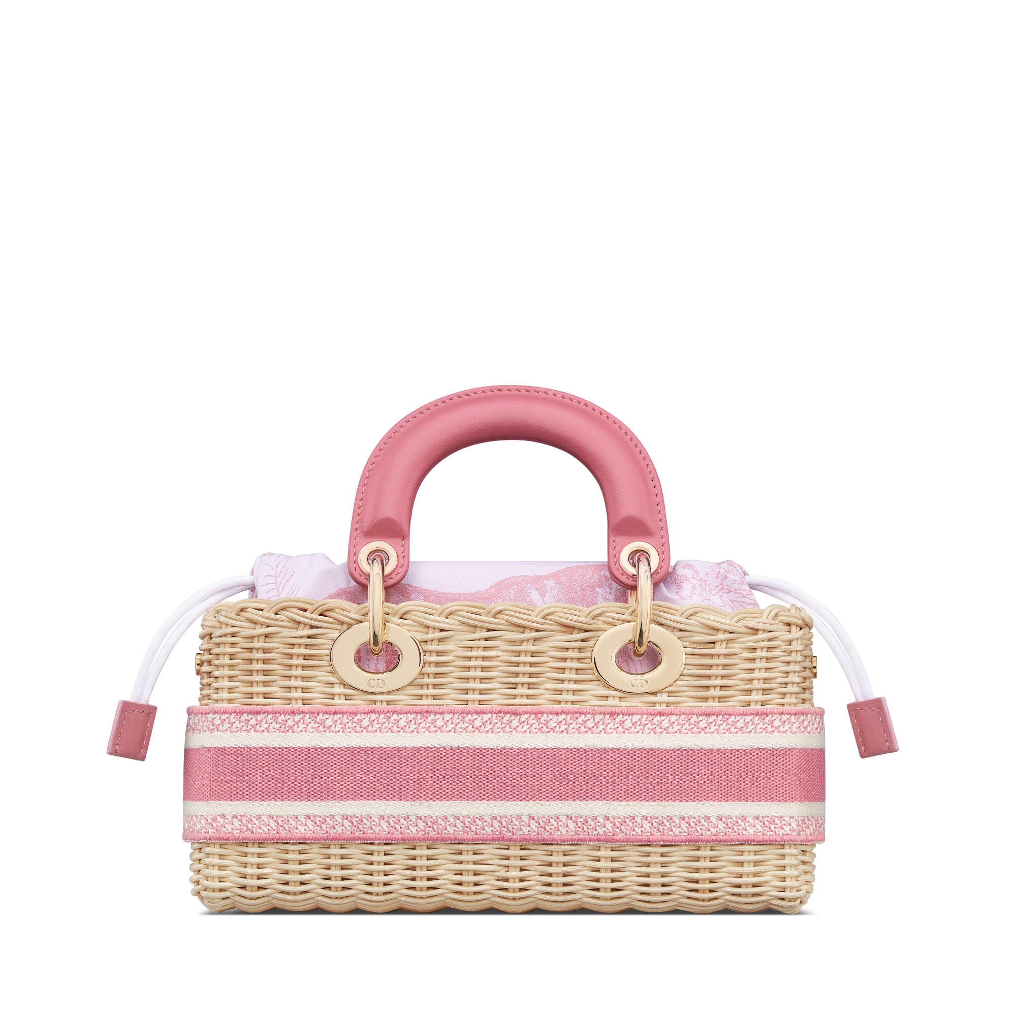 Dior Iviera Small Lady D-joy Bag In Pink