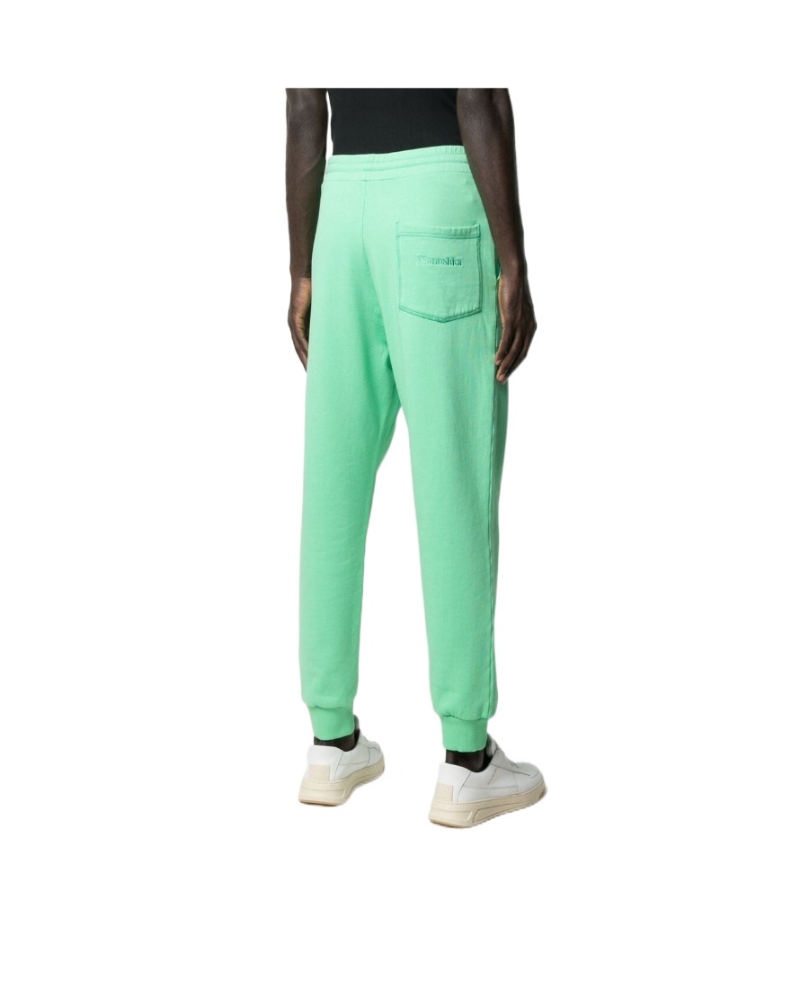 Nanushka High-waisted Tapered Trousers In Green