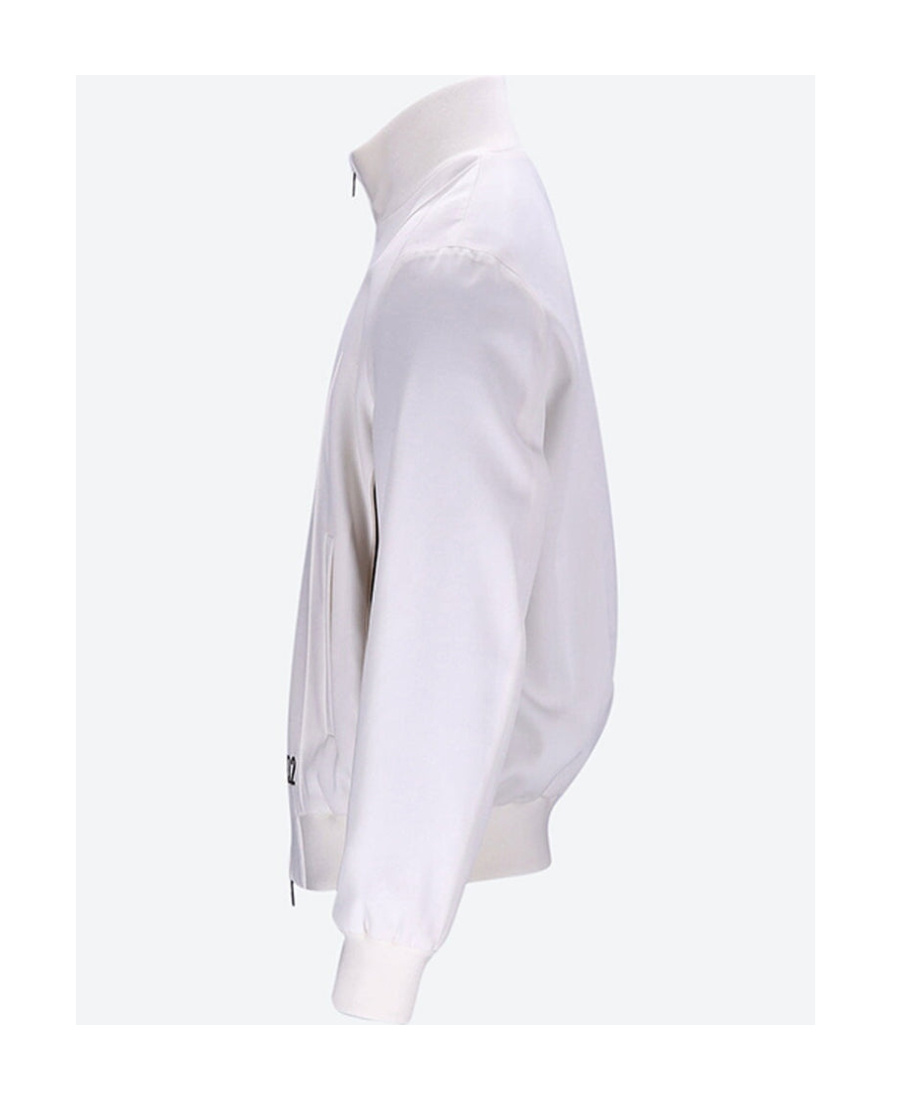 Dsquared2 Side-stripes Sport Jacket In White