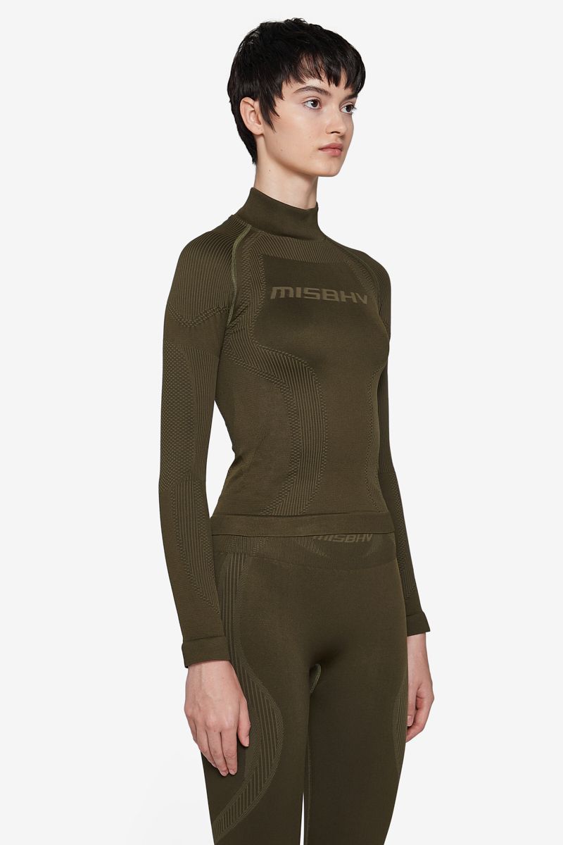 Misbhv Sport Gaia Long-sleeve Top In Green