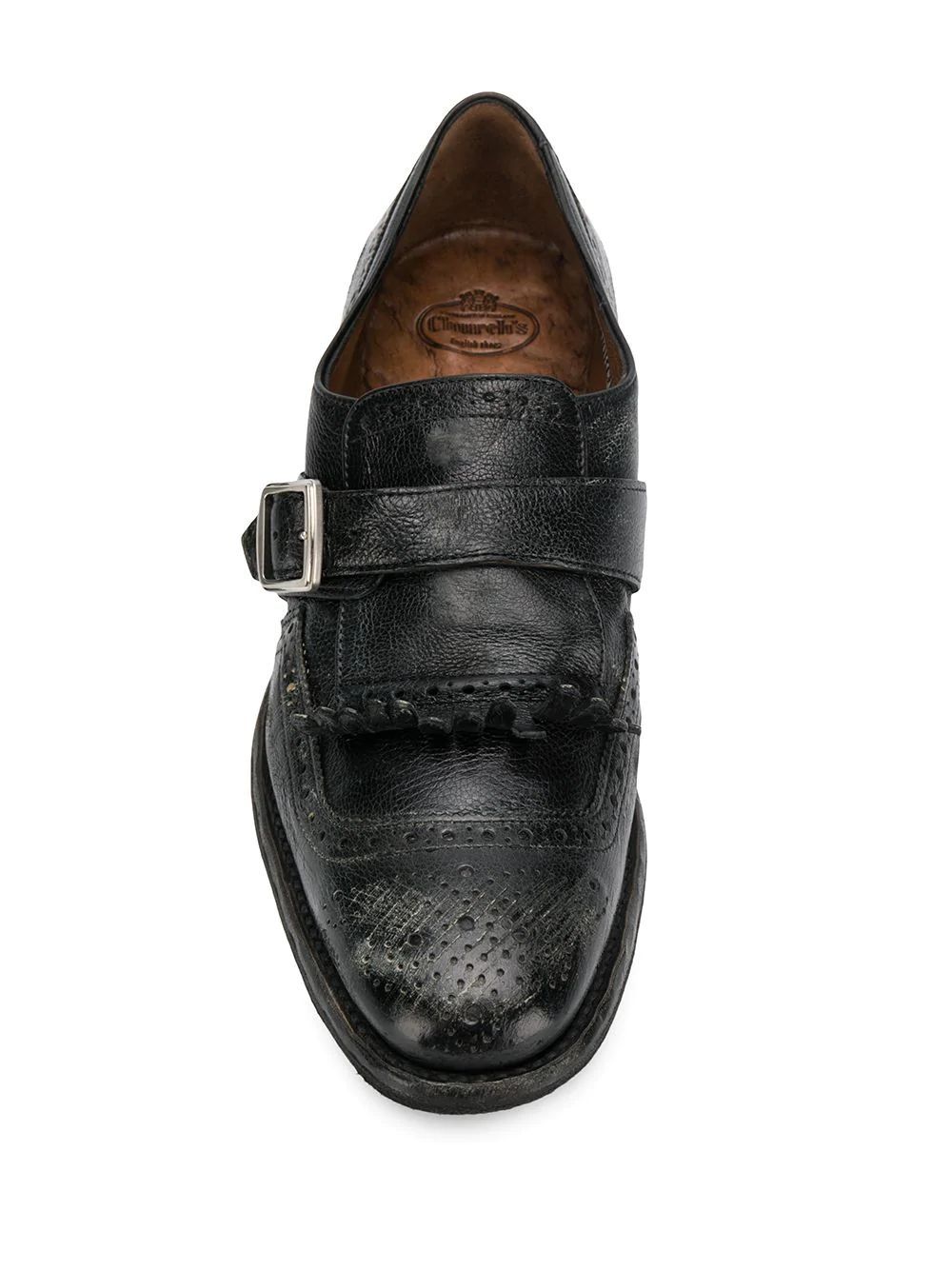 Church's Shanghai Brogue Monk Shoes In Gray