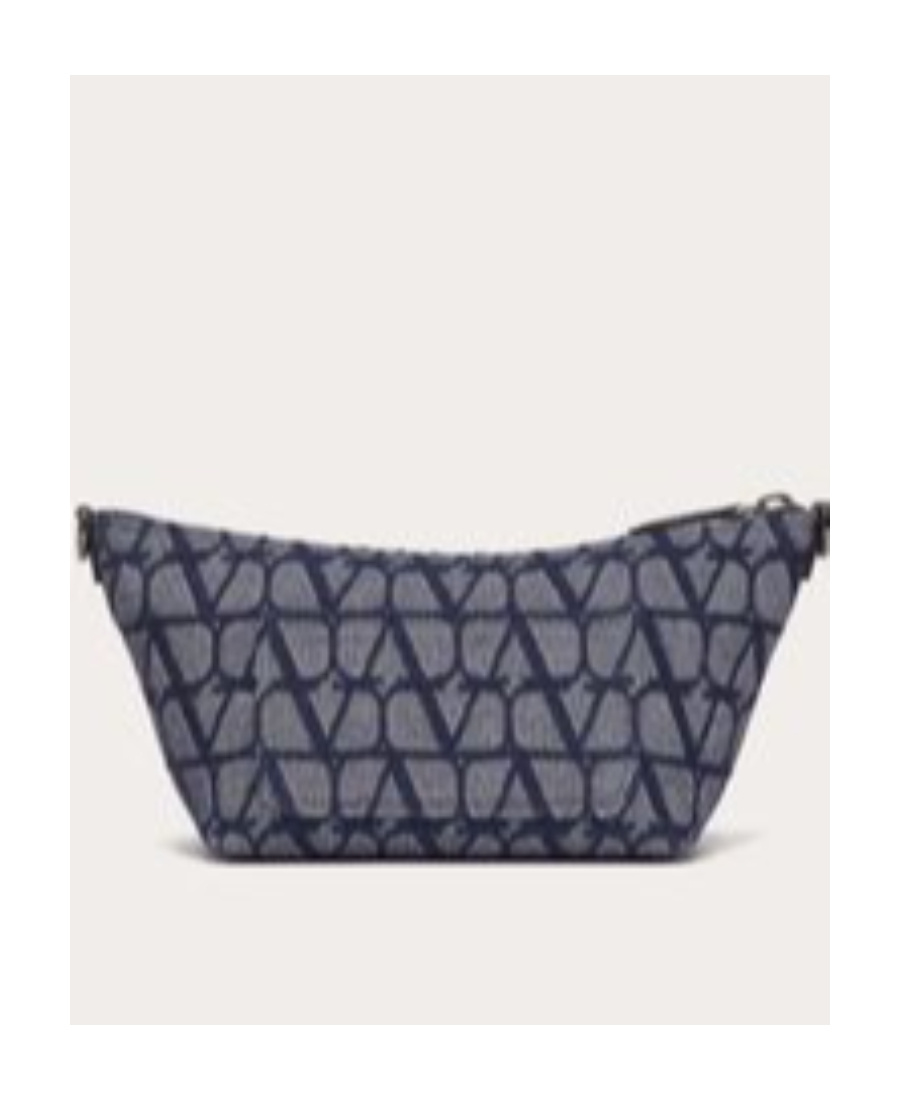 Valentino Toile Iconographe Denim Tote Bag In Black
