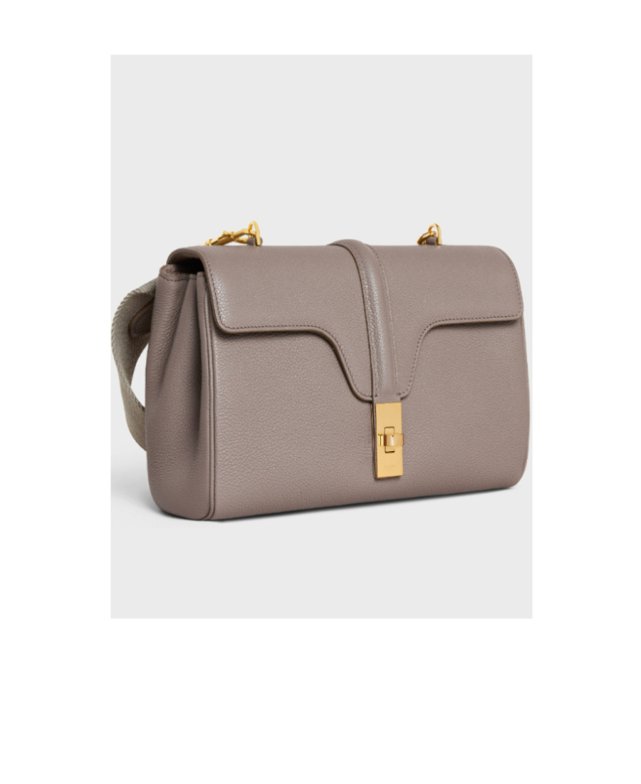Celine Cabas 16 Logo Handbag In Gray