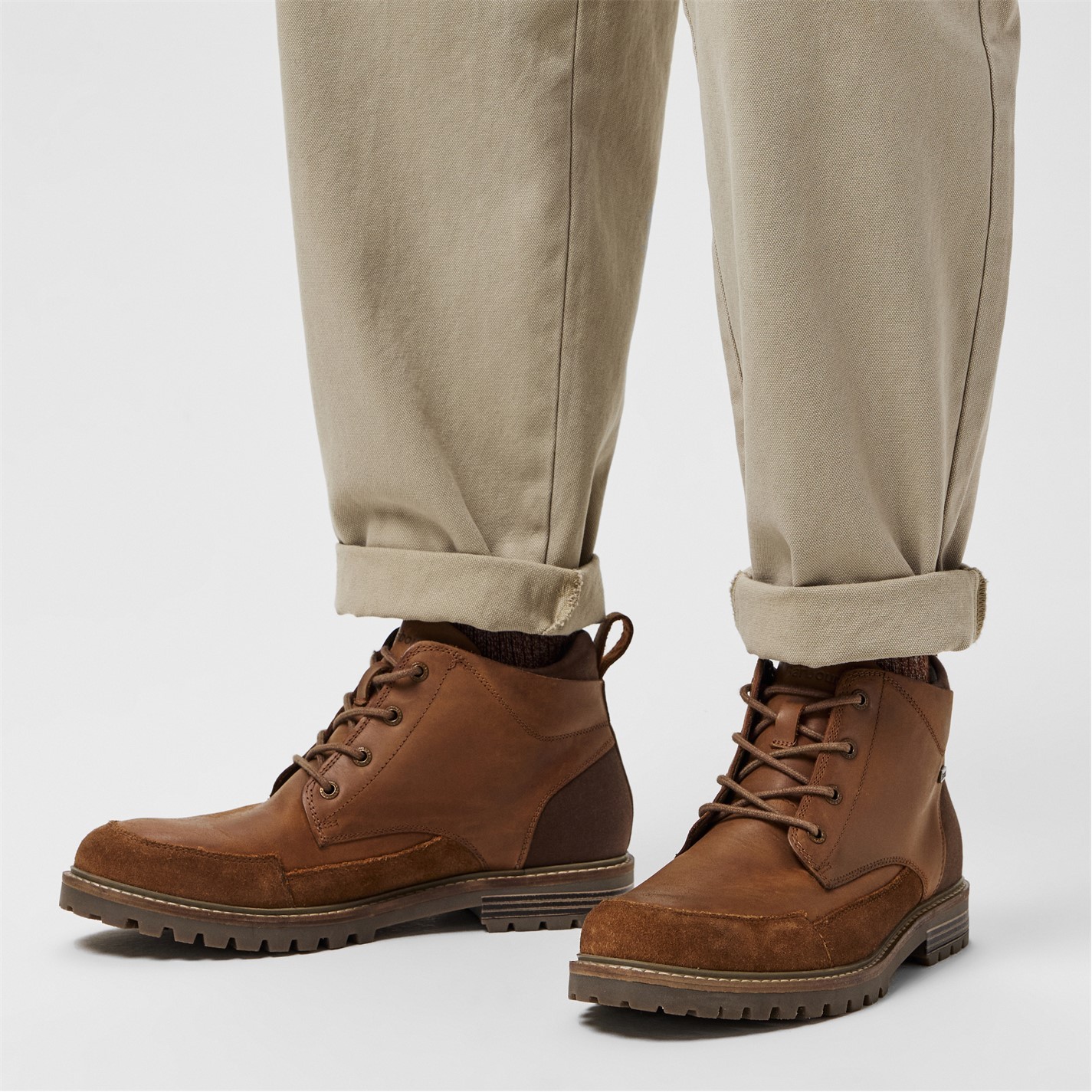 Barbour Quartz Derby Boots In Brown
