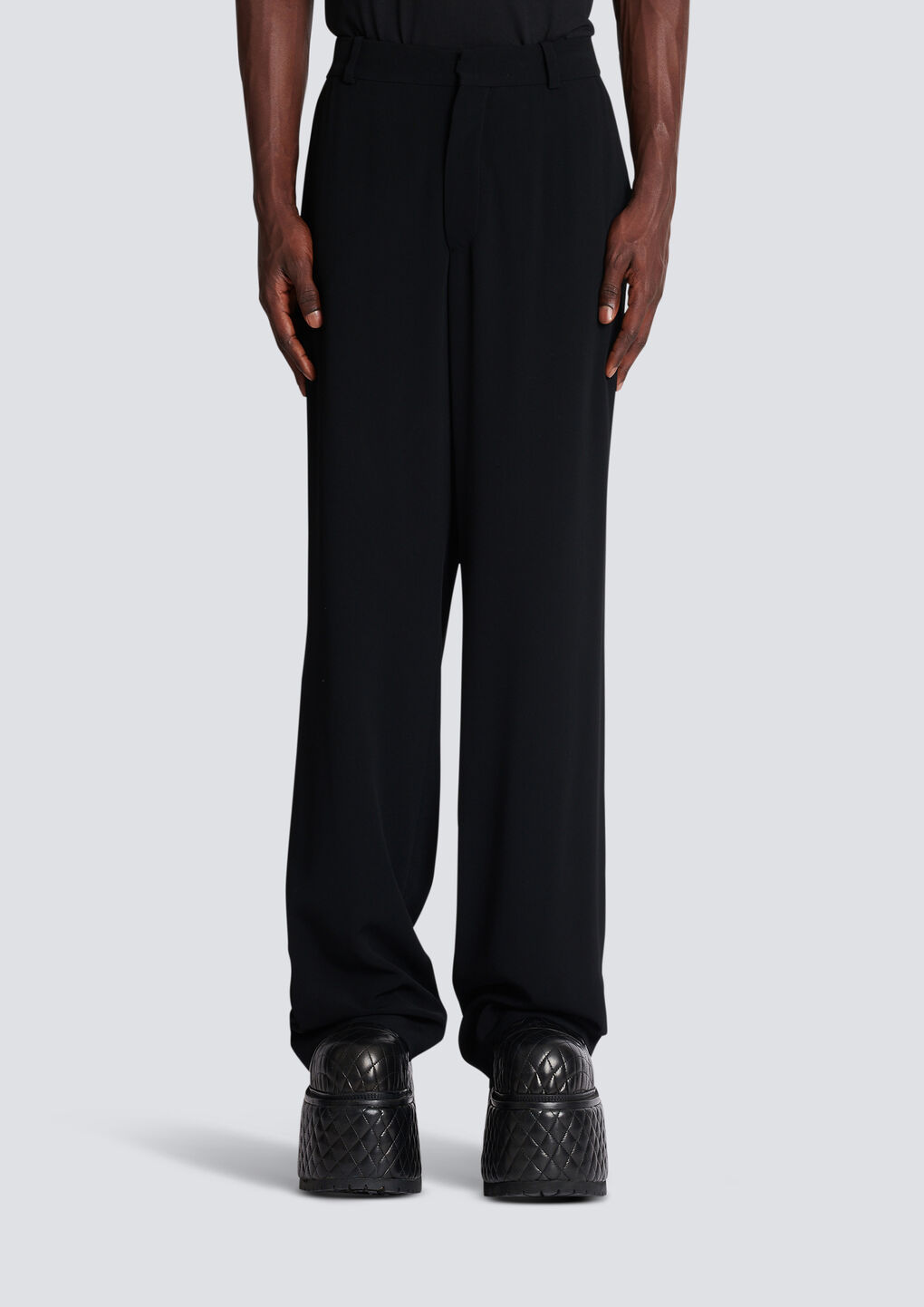 BALMAIN BALMAIN CREPE TAILORED TROUSERS