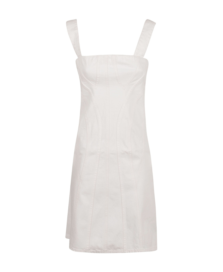 Stella Mccartney Vintage Denim Mini Dress In White