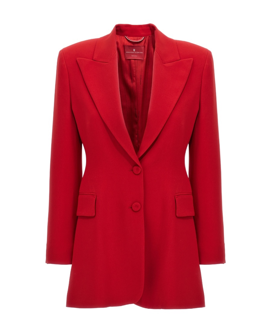 Ermanno Scervino Single-breasted Blazer Blazer And Suits Red In Red