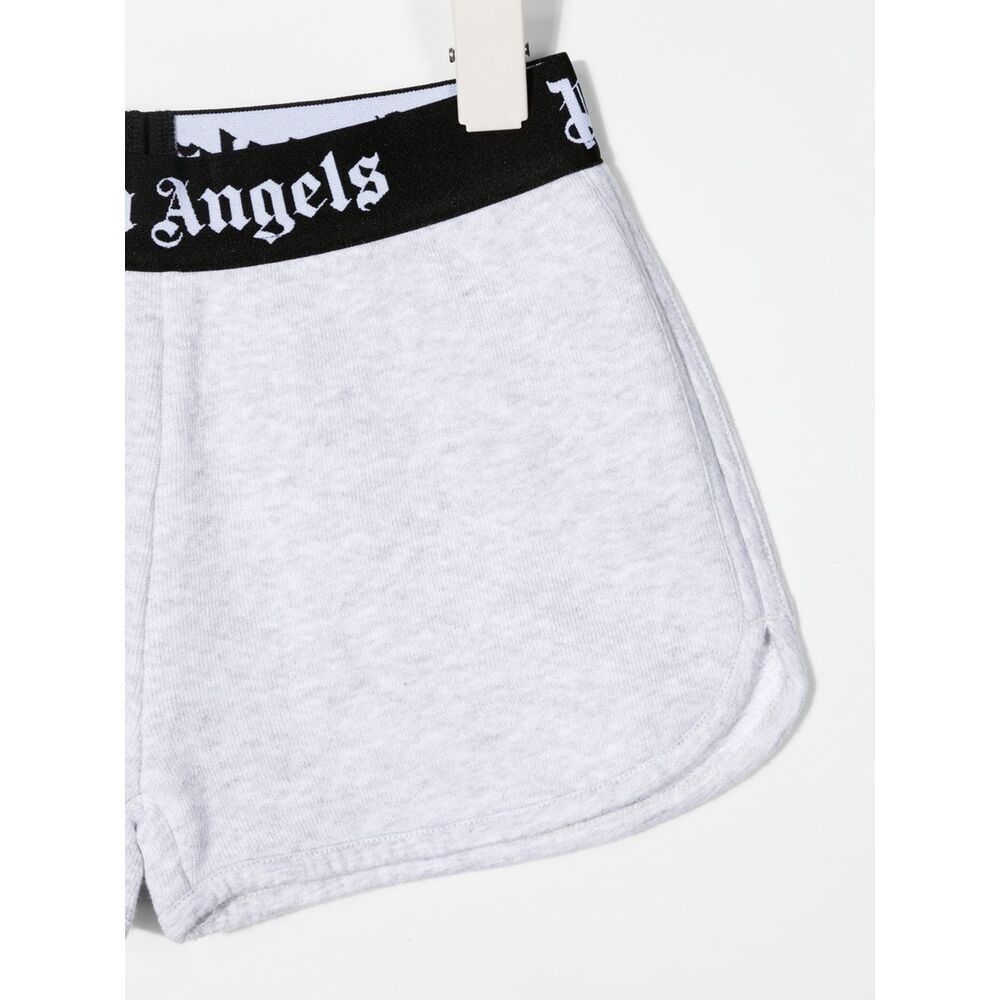 Palm Angels Logo Waistband Track Pants In White