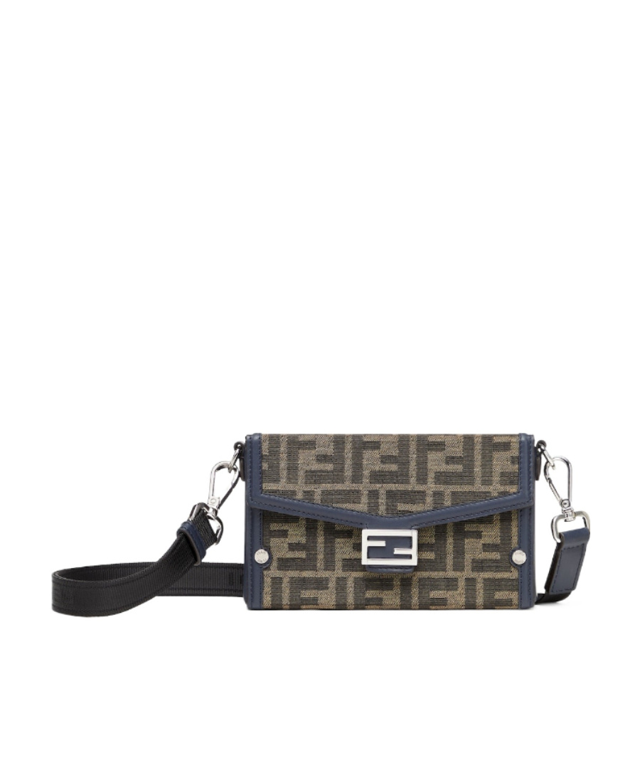 Fendi Mini Baguette Soft Trunk Shoulder Bag In Brown