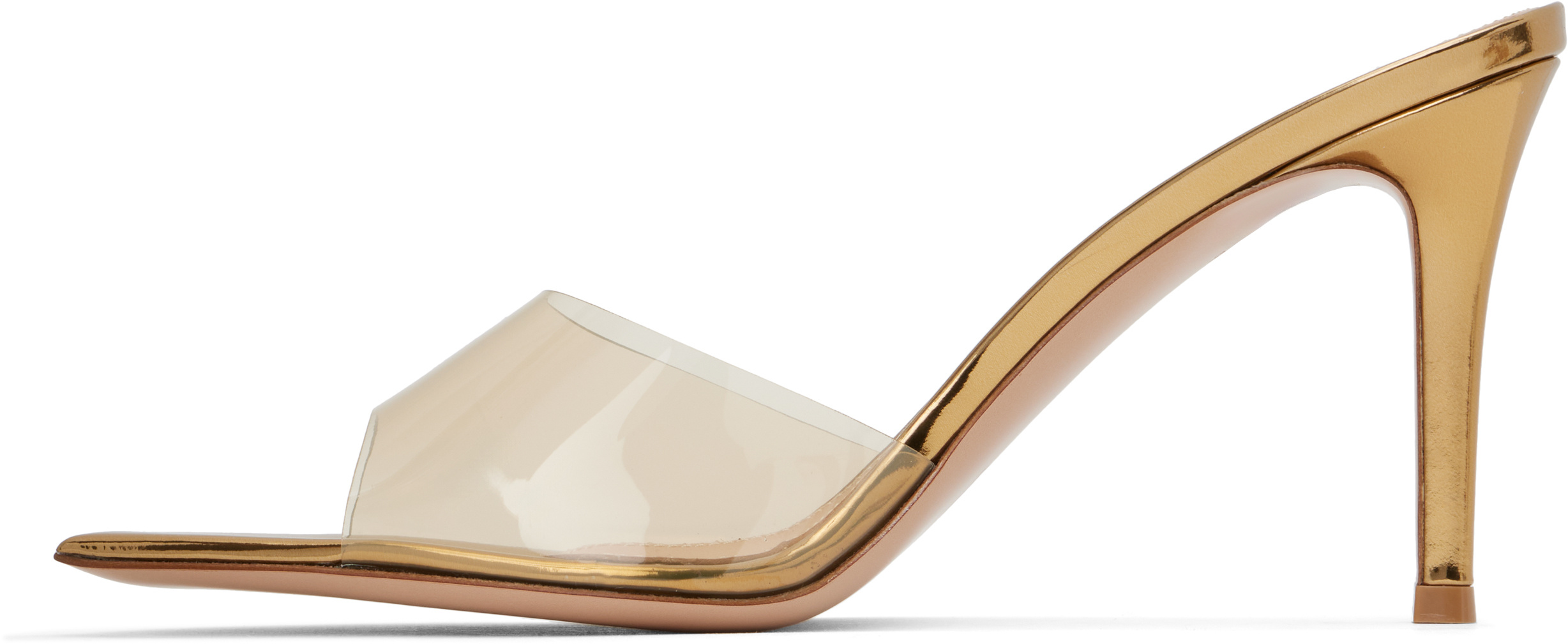 Gianvito Rossi Elle 85 High-heeled Sandals In Gold