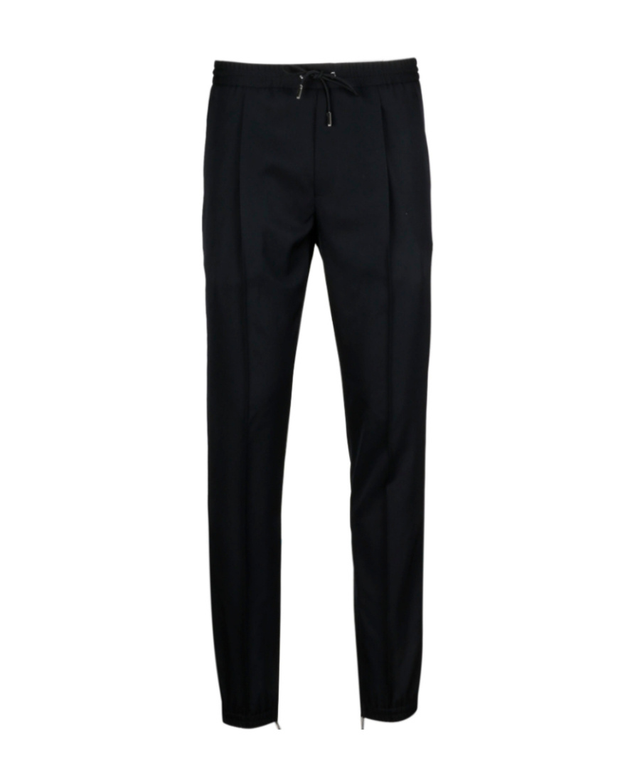 Dior Drawstring Casual Pants In Black