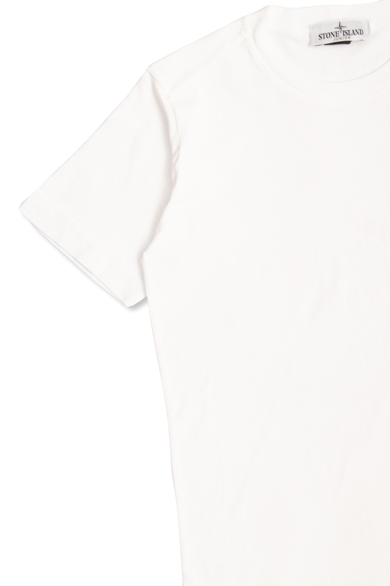 STONE ISLAND STONE ISLAND JUNIOR COMPASS PATCH CREWNECK T-SHIRT