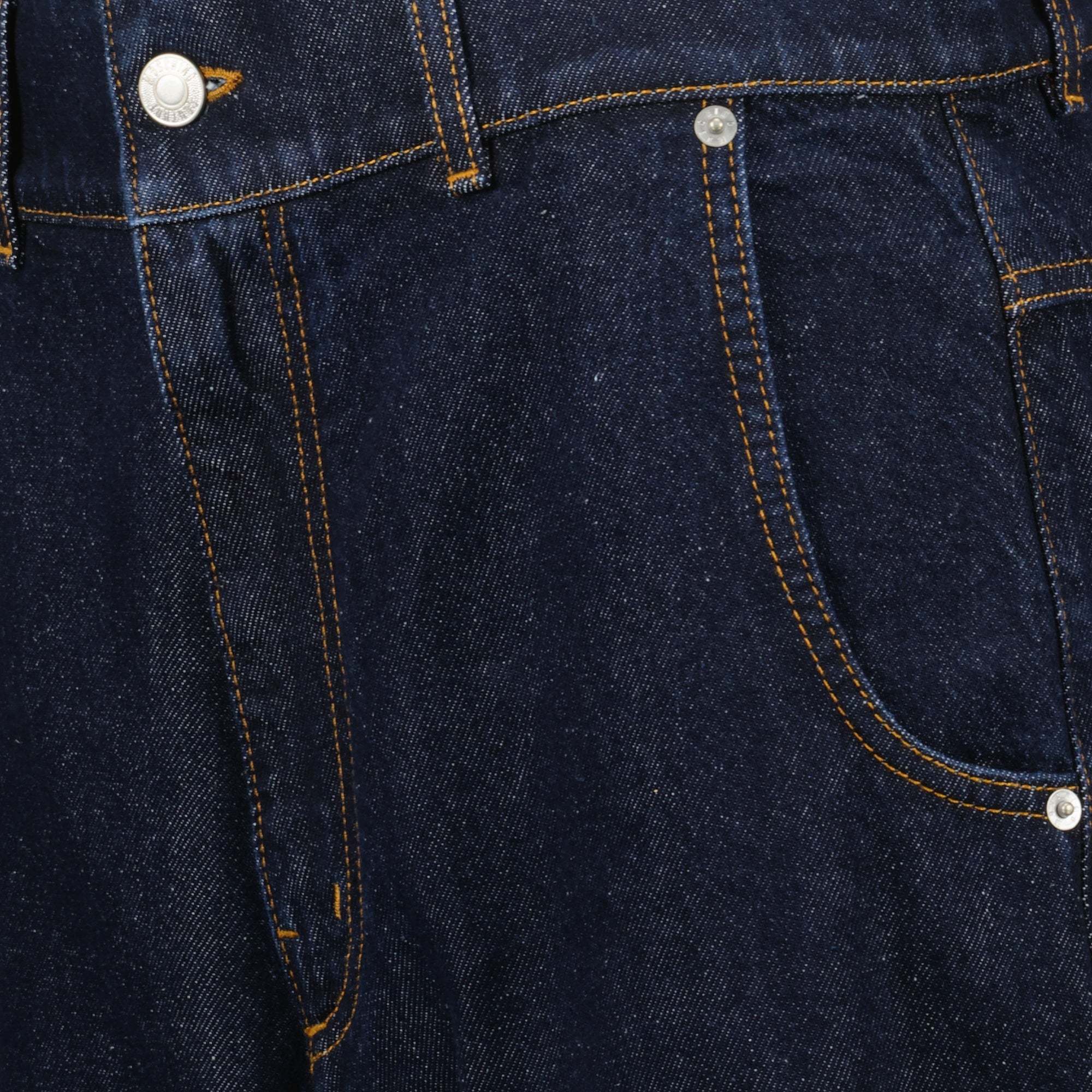 Moschino Belt Loop Denim Trousers In Blue