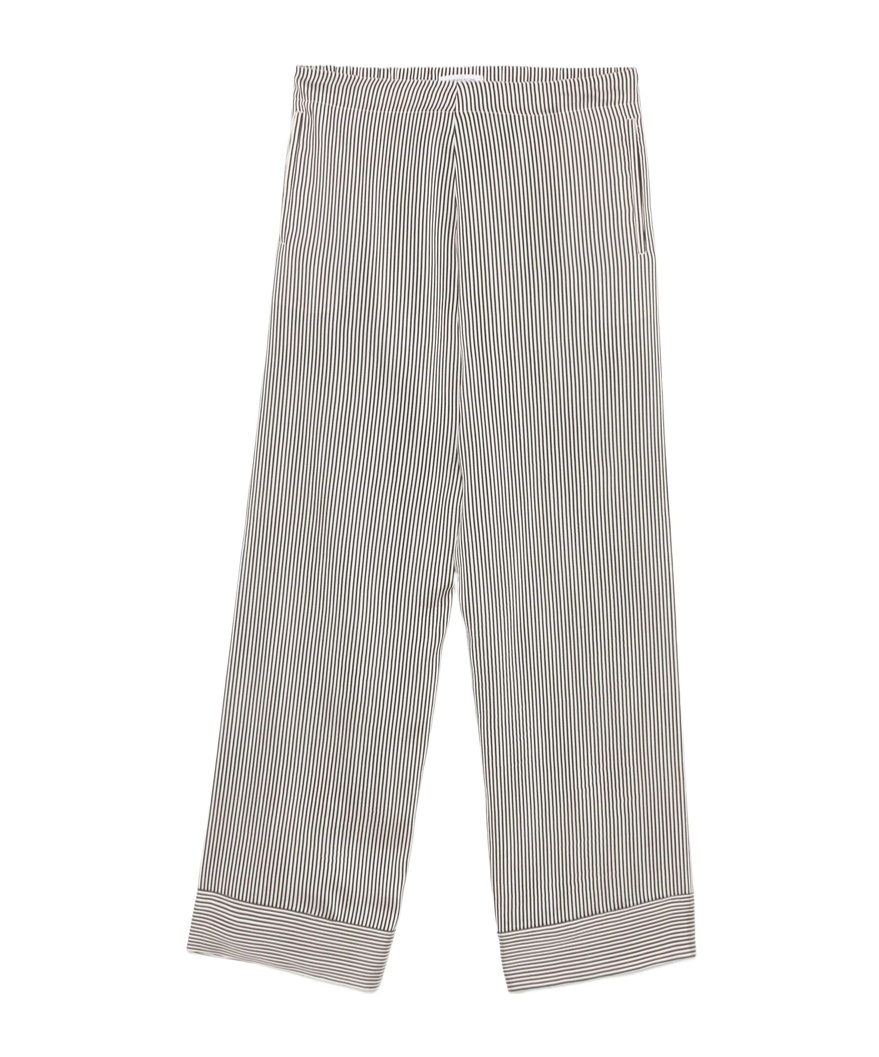 Fabiana Filippi Stripe Trousers In Gray
