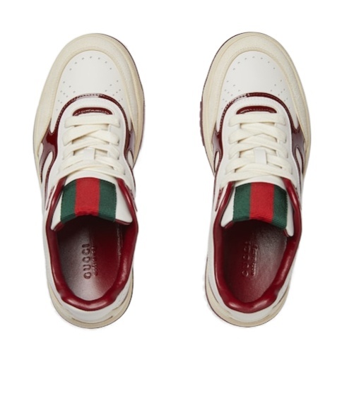 Gucci Re-web Leather Sneaker In White