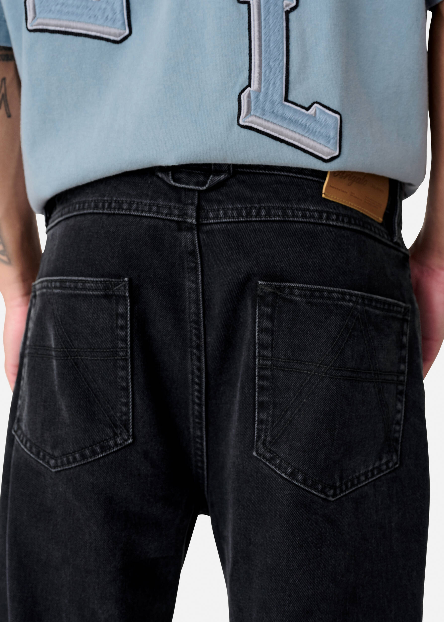 Axel Arigato Belt-loop Jeans In Black