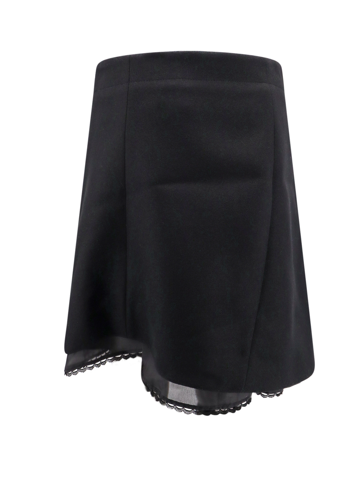 Sacai Asymmetric Skirt In Black