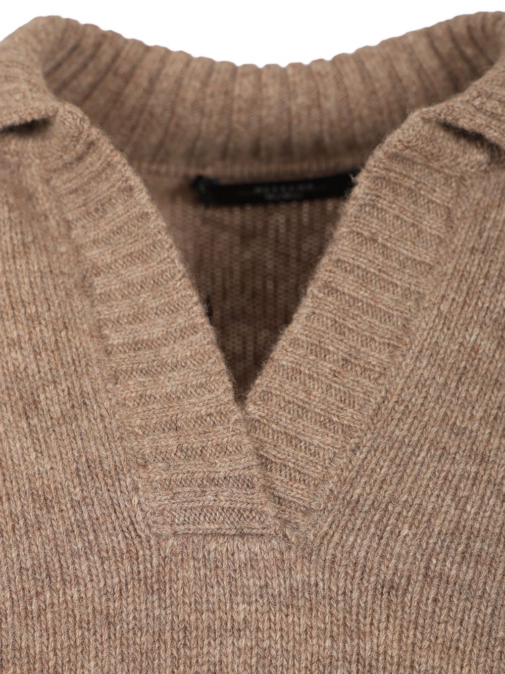 Weekend Max Mara Wool Polo Shirt Knitwear Grey In Brown