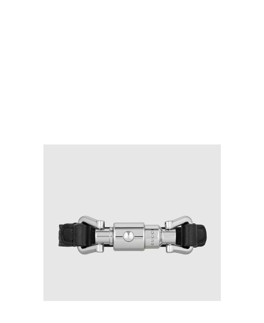 Gucci Piston-closure Bracelet In Black