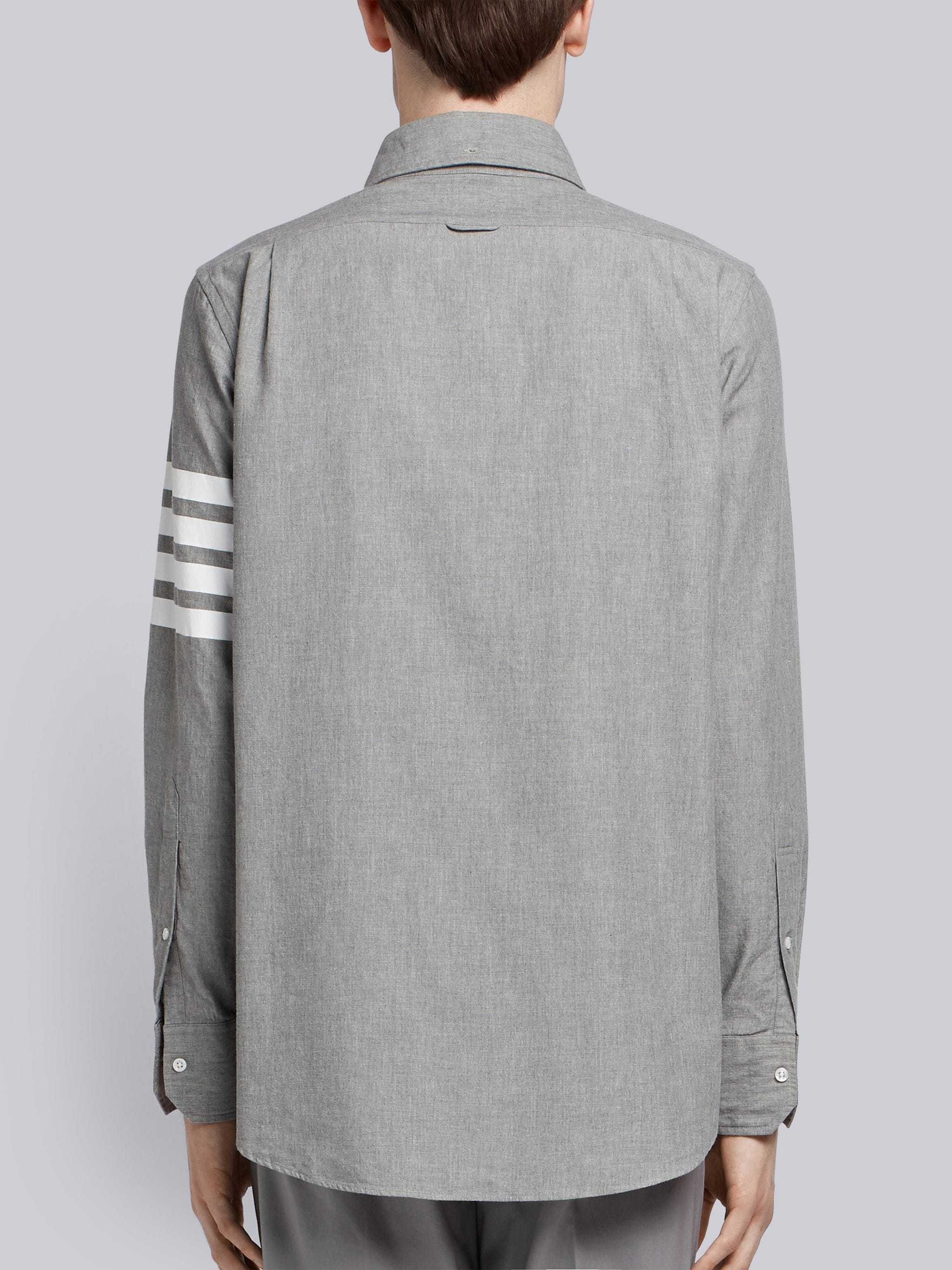 Thom Browne Chemise Ample En Coton In Gray