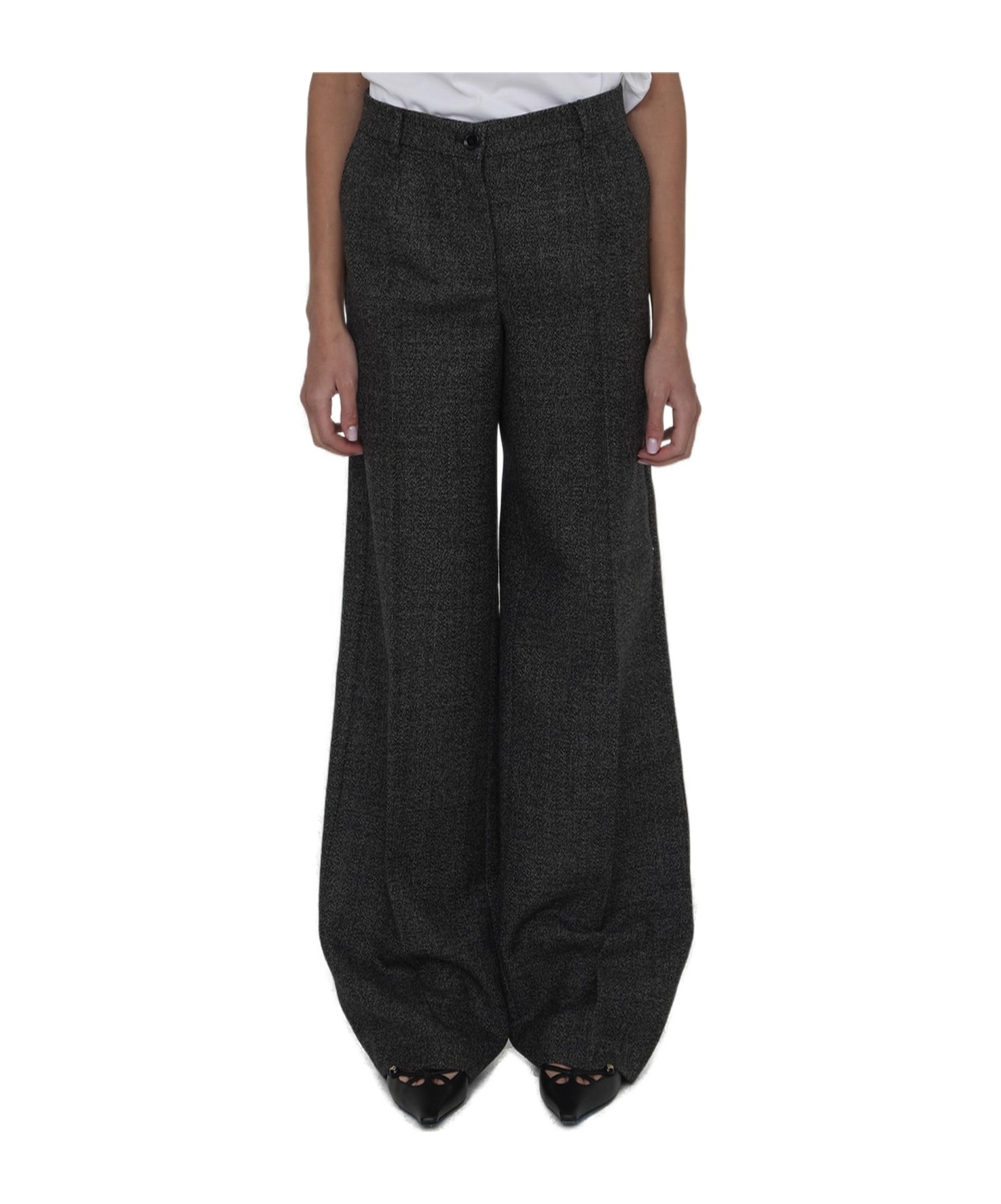 Dolce & Gabbana Dolce&gabbana Women Palazzo Trousers In Black