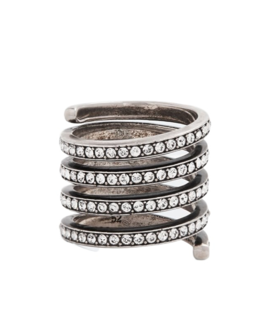Amina Muaddi Surround The Ring In Gray