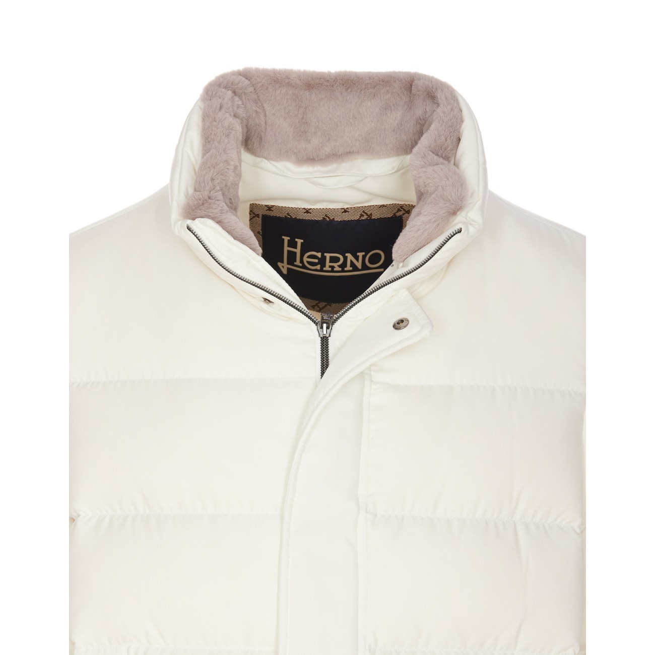Herno Quilted Puffer Jacket In White