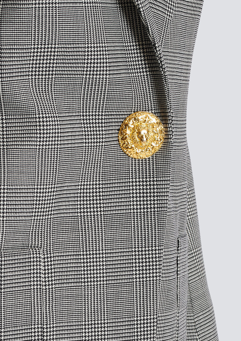 Balmain Single-breasted Wool Blazer In Gray