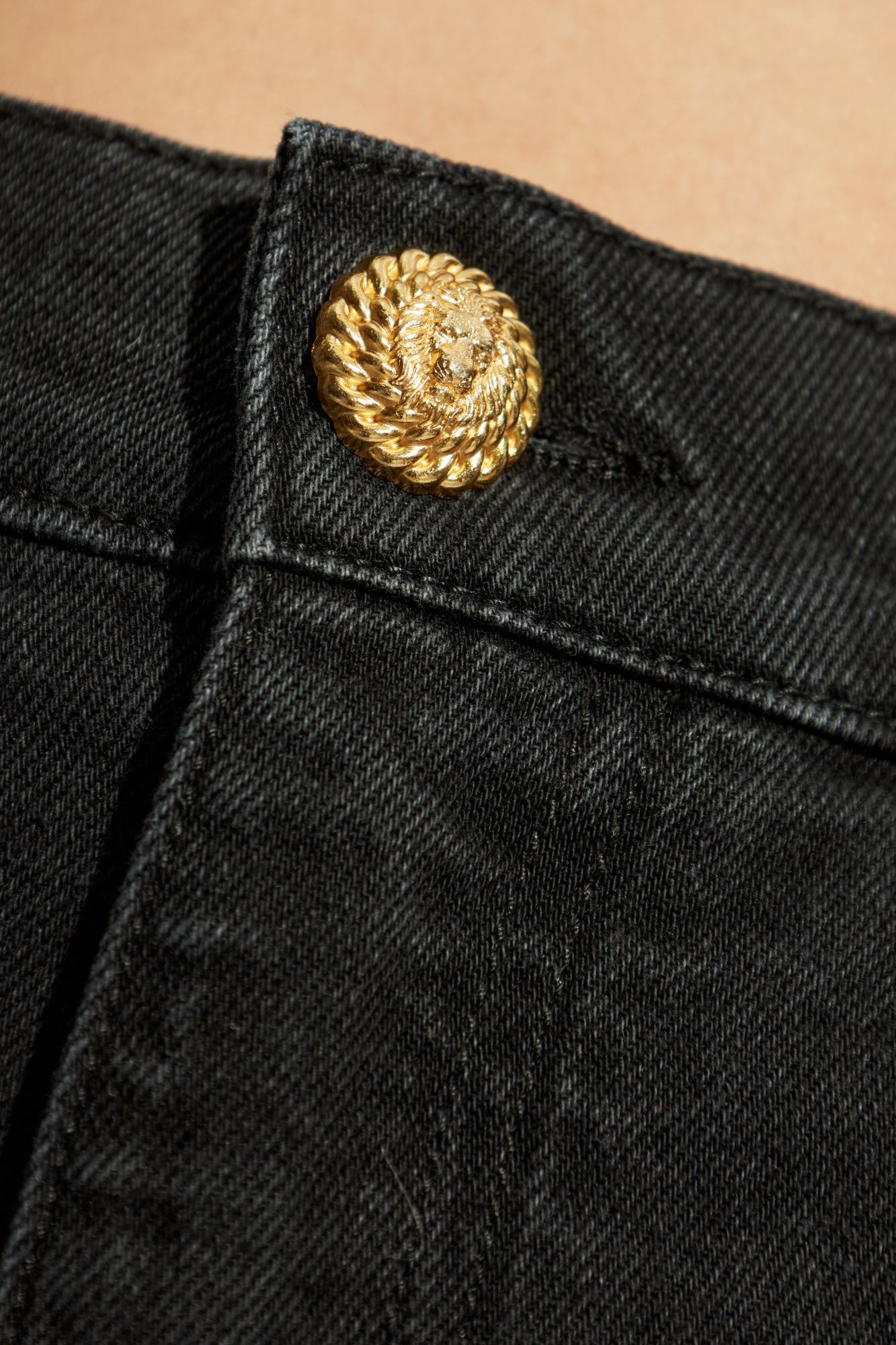Balmain Belt-loop Jeans In Black