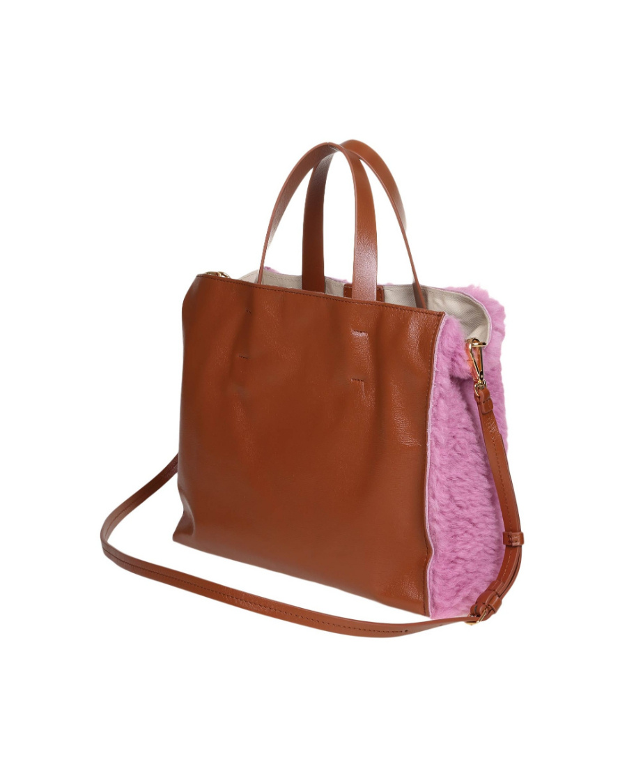 Marni Top Handle Shoulder Bag In Pink
