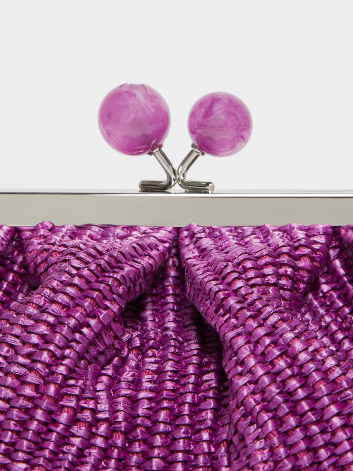 Weekend Max Mara Small Raffia-effect Pasticcino Bag