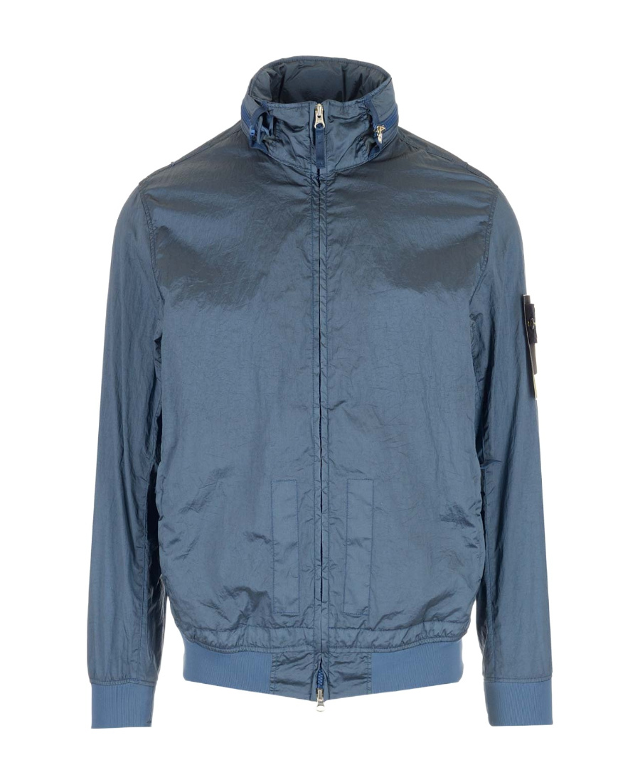 STONE ISLAND STONE ISLAND LOGO PATCH ZIPPED JACKET