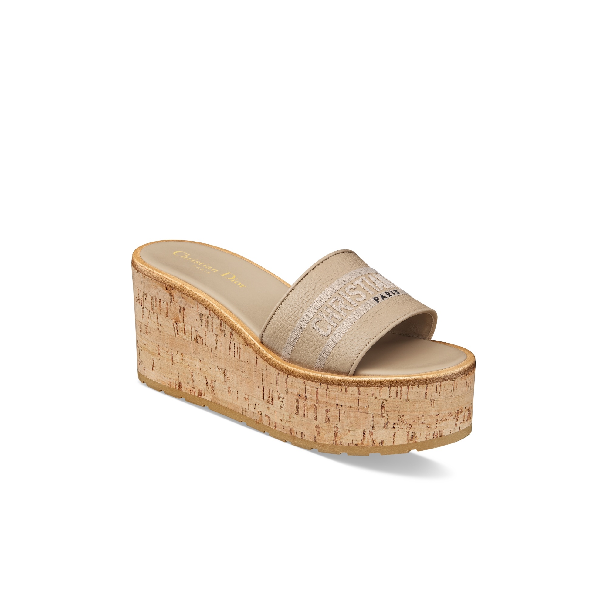 Dior Dway Platform Slide In Brown