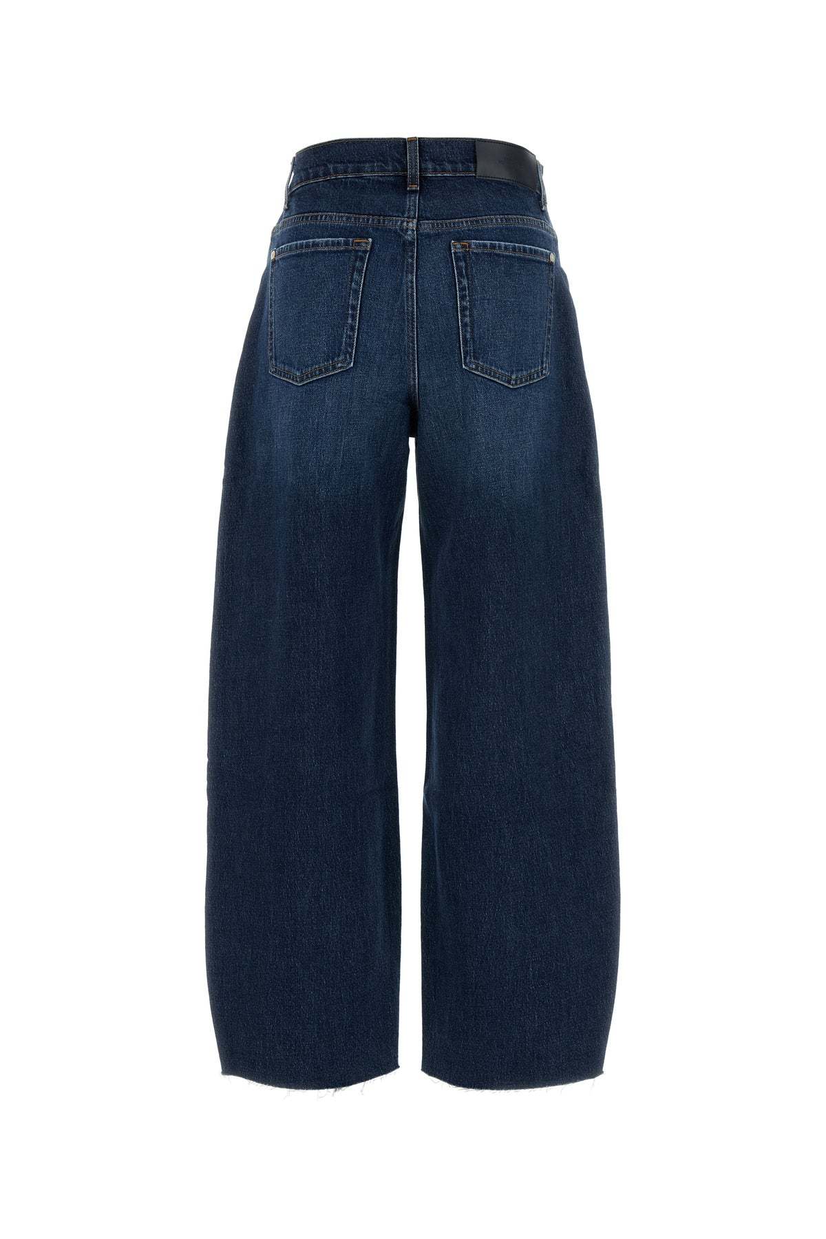7 For All Mankind Stretch Denim Bonnie Wide-leg Jeans In Blue