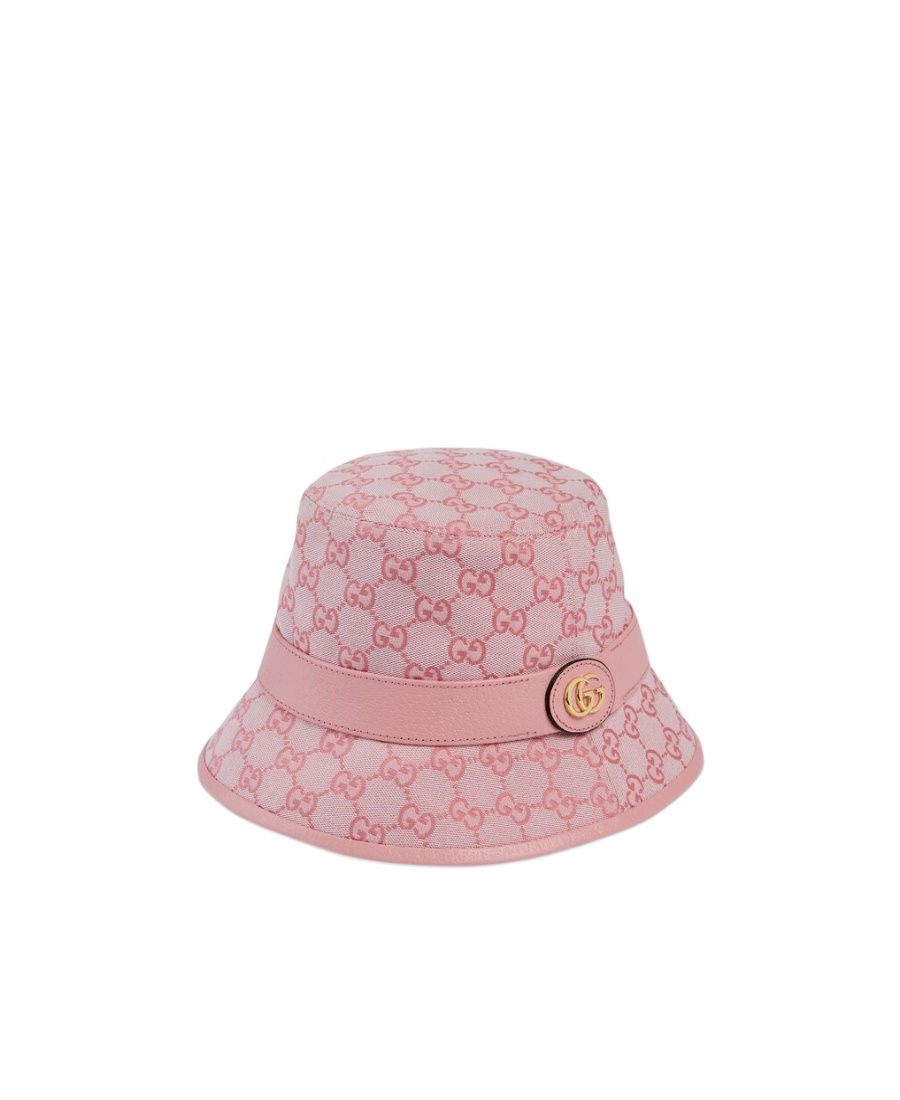 Shop Gucci Gg Canvas Bucket Hat In Pink
