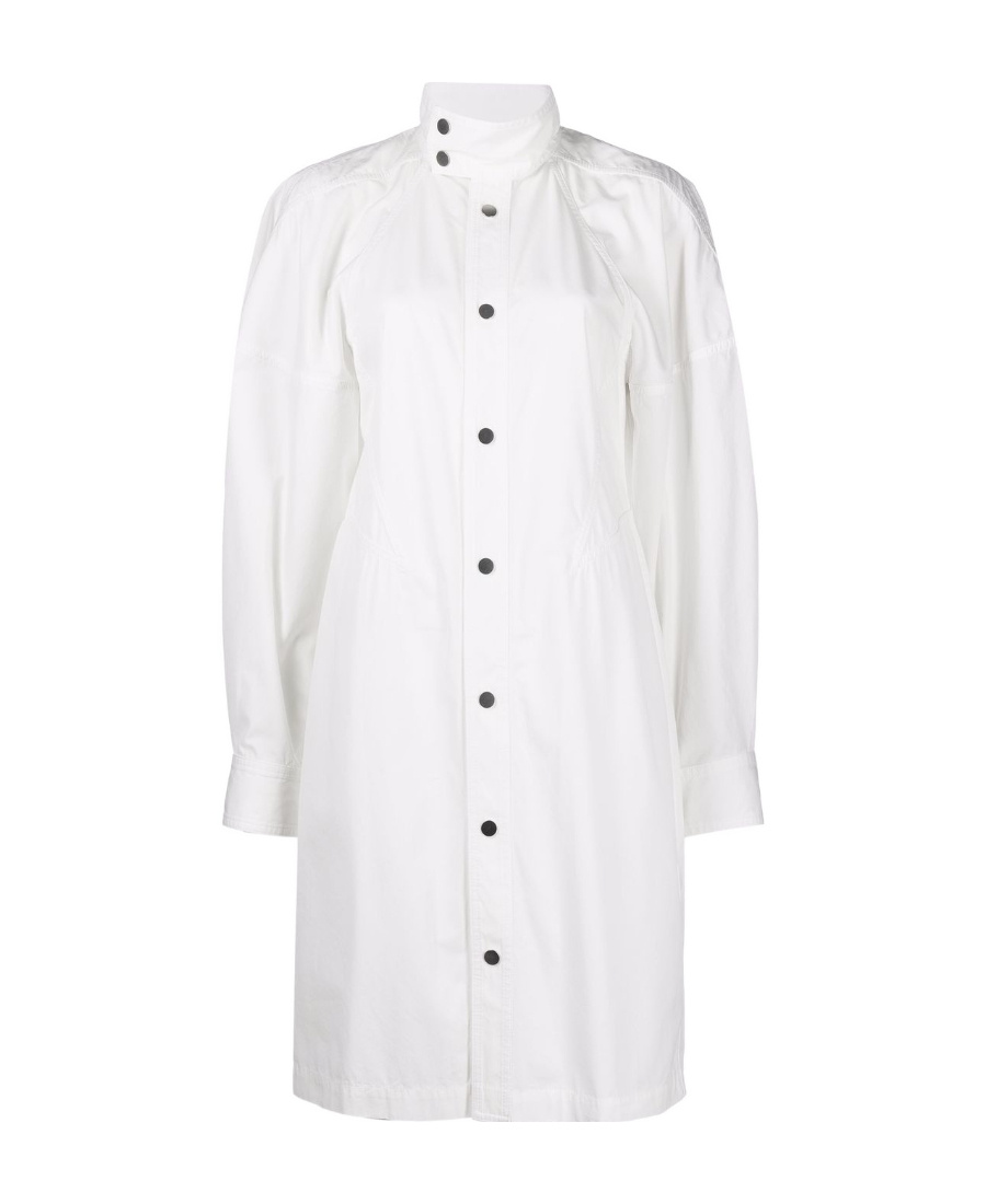 Bottega Veneta Long Sleeved Shirt Dress In Black