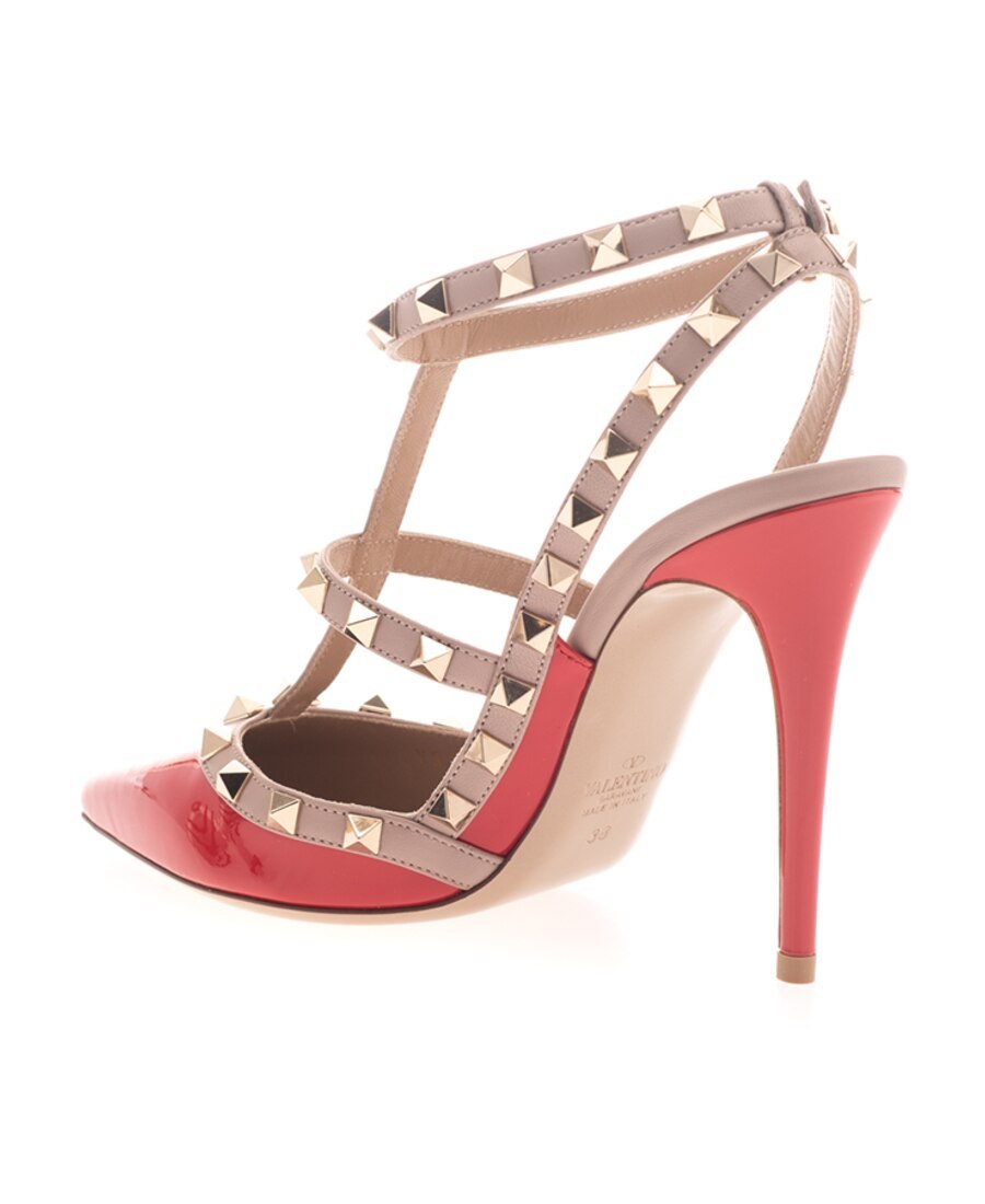 VALENTINO GARAVANI ROCKSTUD 100MM PATENT PUMPS 
