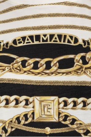 Balmain Lyocell-cotton Foulard T-shirt